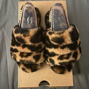 Kids Ugg slide panther print brand new with box